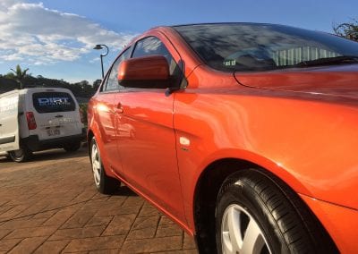 Car Detailing Springfield Lakes Finish on orange car